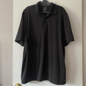 Men’s Champion Duo Dry Black Athletic Golf Polo